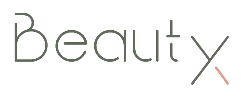 BeautX logo with elegant font and subtle pink accent for beauty branding.